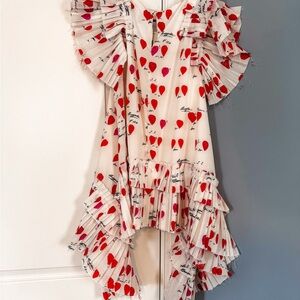 Ruffled Detail Heart Top